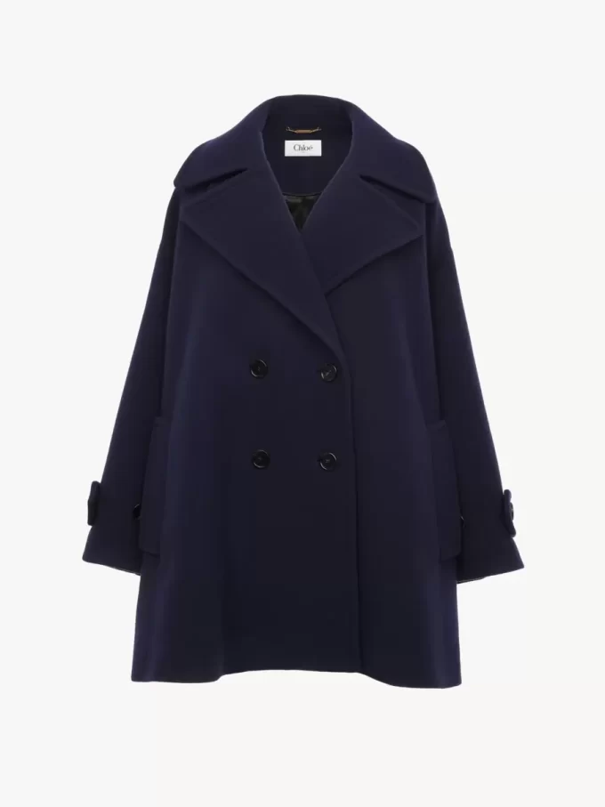 Abrigo cruzado oversize de lana Abrigo cruzado oversize de lana