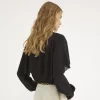 Blusa capa en georgette de seda Blusa capa en georgette de seda