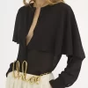 Blusa capa en georgette de seda Blusa capa en georgette de seda