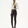 Blusa con volantes en georgette de seda Blusa con volantes en georgette de seda