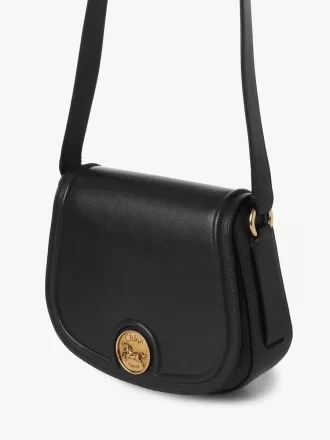 Bolsa de sillín Horse Medal en piel granulada Bolsa de sillín Horse Medal en piel granulada