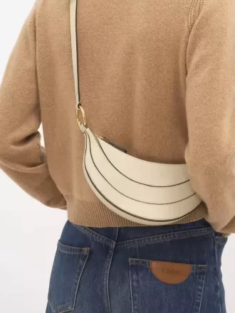 Bolso bandolera Banana de piel granulada Bolso bandolera Banana de piel granulada