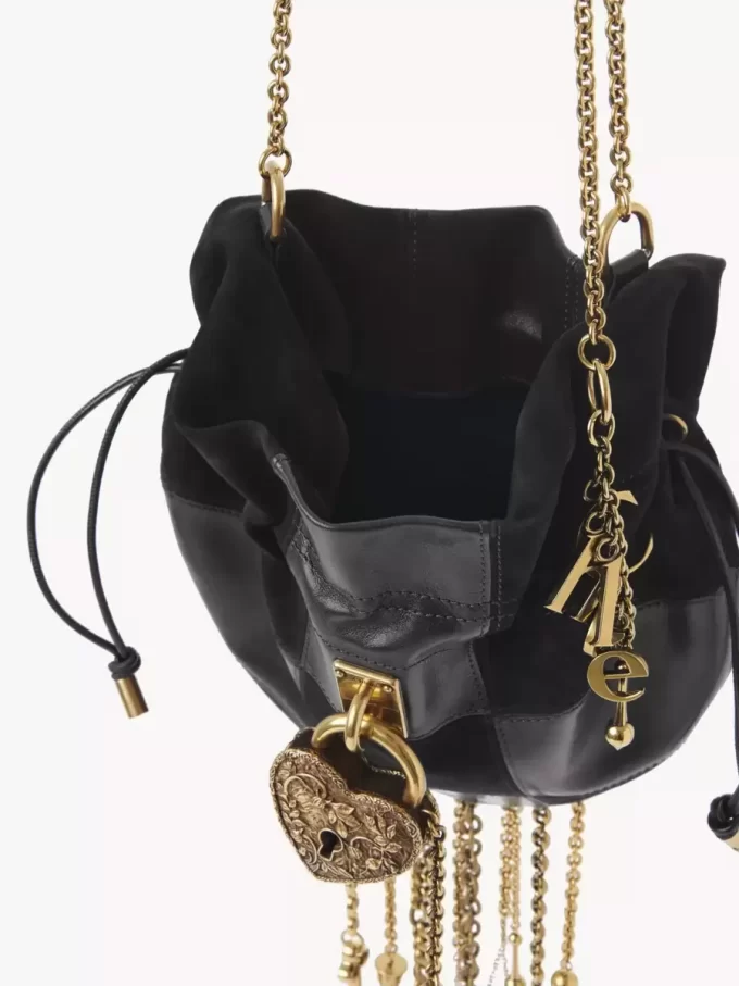 Bolso bandolera Château Treasures en piel granulada y ante Bolso bandolera Château Treasures en piel granulada y ante