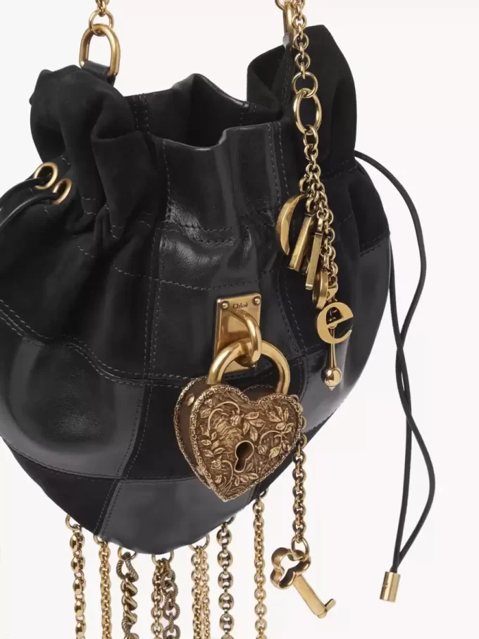 Bolso bandolera Château Treasures en piel granulada y ante Bolso bandolera Château Treasures en piel granulada y ante