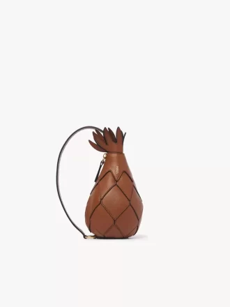 Bolso bandolera de piña en piel granulada Bolso bandolera de piña en piel granulada