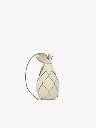 Bolso bandolera de piña en piel granulada Bolso bandolera de piña en piel granulada