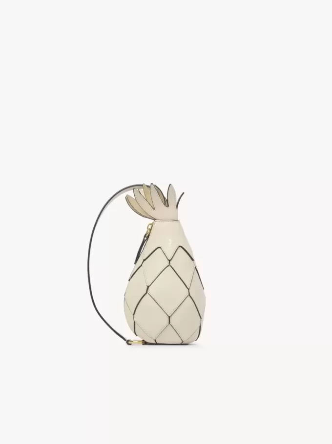 Bolso bandolera de piña en piel granulada Bolso bandolera de piña en piel granulada