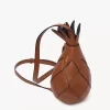 Bolso bandolera de piña en piel granulada Bolso bandolera de piña en piel granulada
