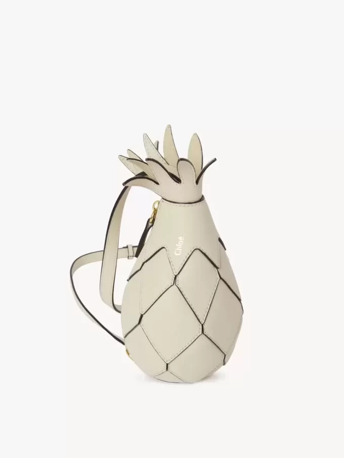 Bolso bandolera de piña en piel granulada Bolso bandolera de piña en piel granulada