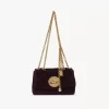 Bolso bandolera pequeño Chloé Heritage de terciopelo Bolso bandolera pequeño Chloé Heritage de terciopelo