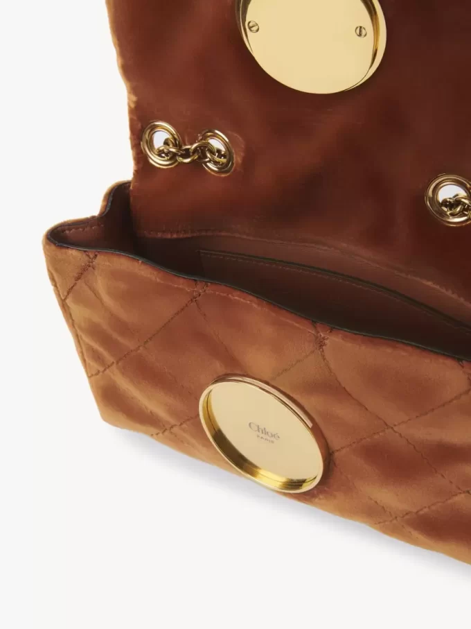 Bolso bandolera pequeño Chloé Heritage de terciopelo Bolso bandolera pequeño Chloé Heritage de terciopelo