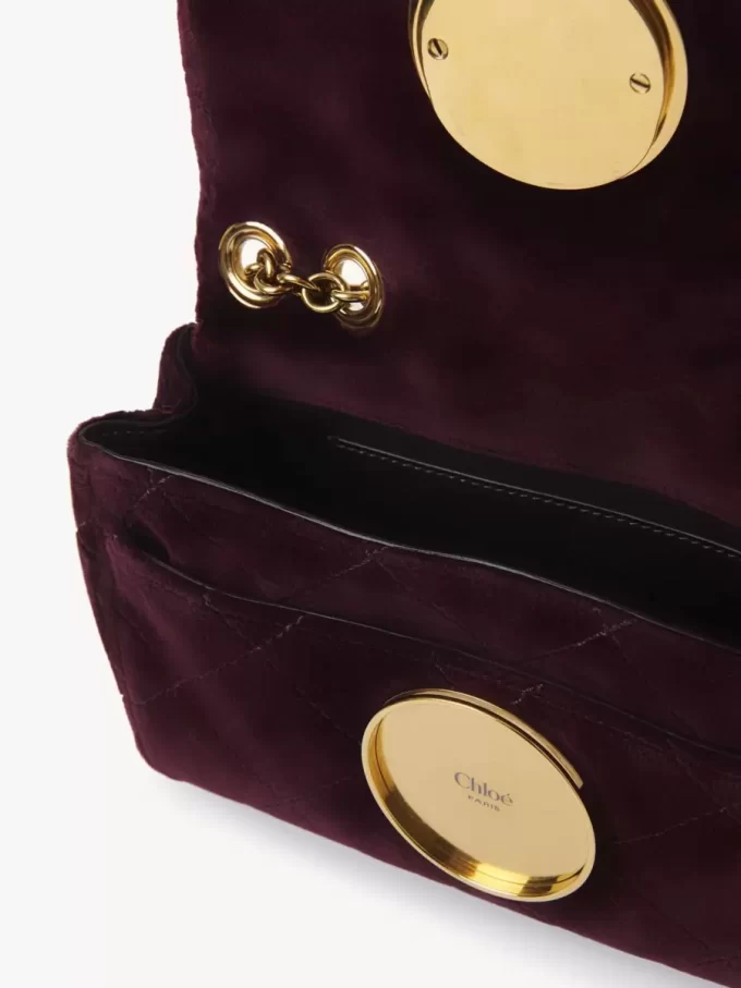 Bolso bandolera pequeño Chloé Heritage de terciopelo Bolso bandolera pequeño Chloé Heritage de terciopelo