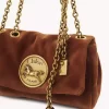 Bolso bandolera pequeño Chloé Heritage de terciopelo Bolso bandolera pequeño Chloé Heritage de terciopelo