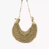 Bolso de hombro Chain Horse en piel de ante con cuentas Bolso de hombro Chain Horse en piel de ante con cuentas