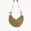 Bolso de hombro Chain Horse en piel de ante con cuentas Bolso de hombro Chain Horse en piel de ante con cuentas
