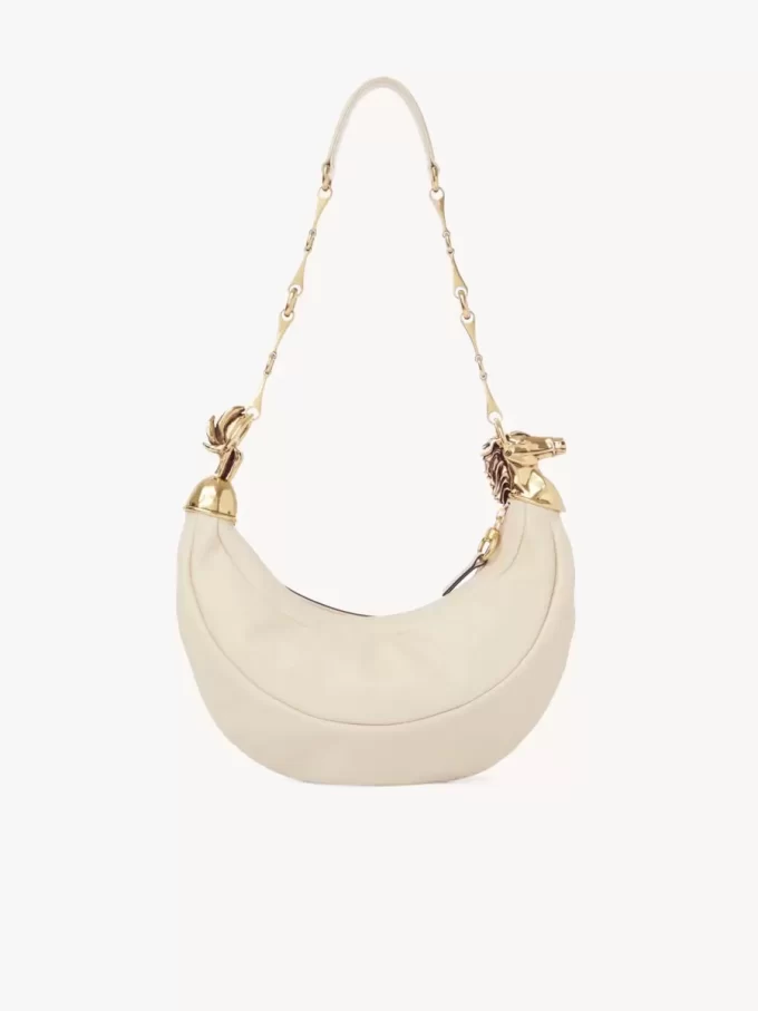 Bolso de hombro Chain Horse en piel granulada Bolso de hombro Chain Horse en piel granulada