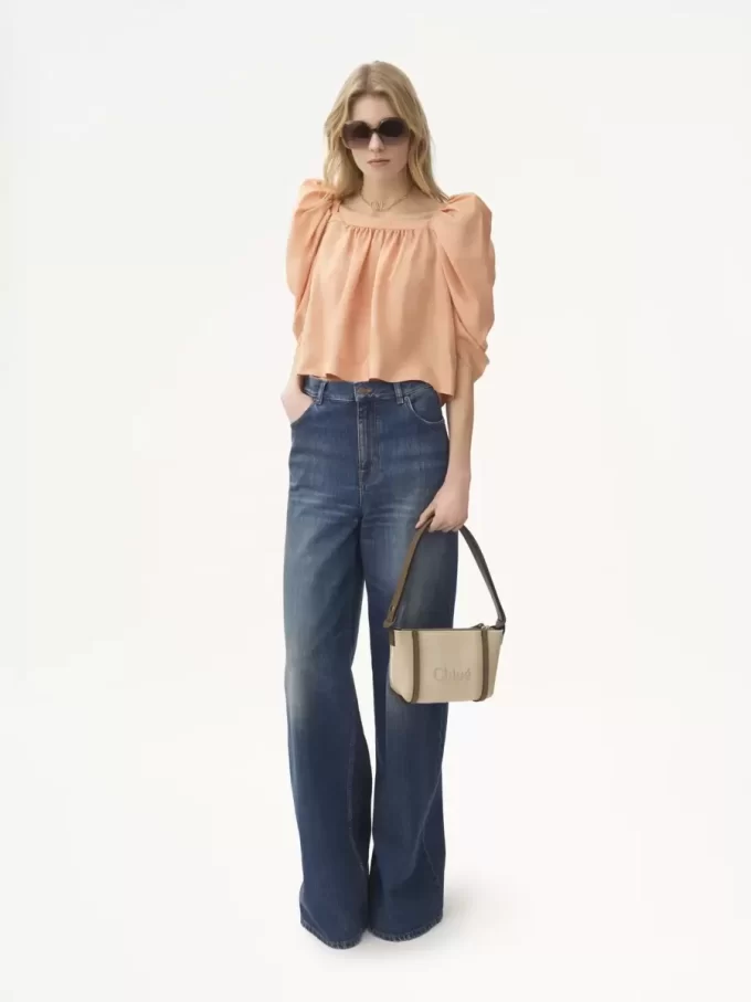 Bolso de hombro Chloé Carry en lona Bolso de hombro Chloé Carry en lona