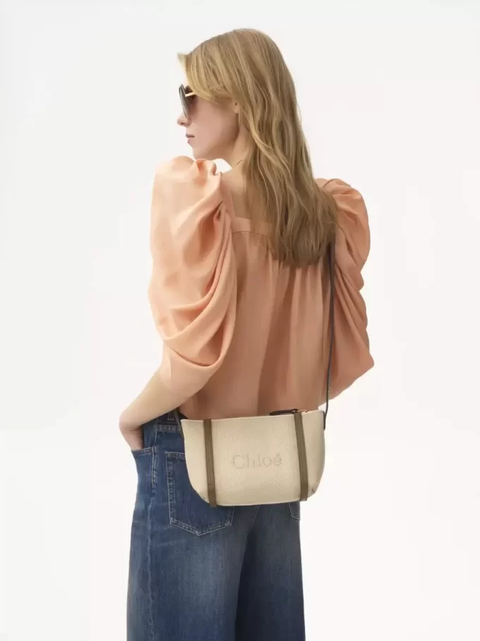 Bolso de hombro Chloé Carry en lona Bolso de hombro Chloé Carry en lona