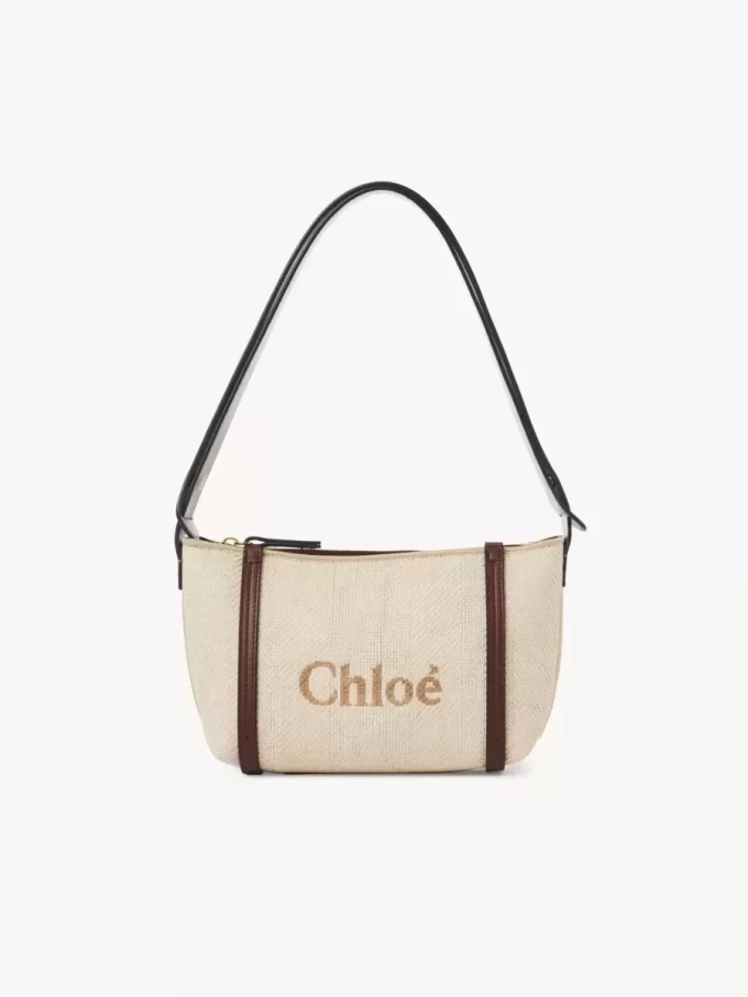 Bolso de hombro Chloé Carry en rafia Bolso de hombro Chloé Carry en rafia