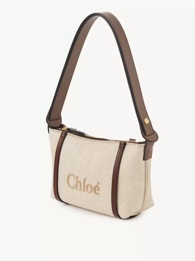 Bolso de hombro Chloé Carry en rafia Bolso de hombro Chloé Carry en rafia