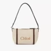 Bolso de hombro Chloé Carry en rafia Bolso de hombro Chloé Carry en rafia