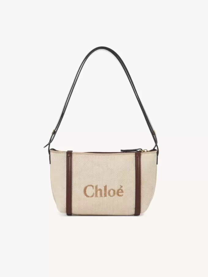 Bolso de hombro Chloé Carry en rafia Bolso de hombro Chloé Carry en rafia