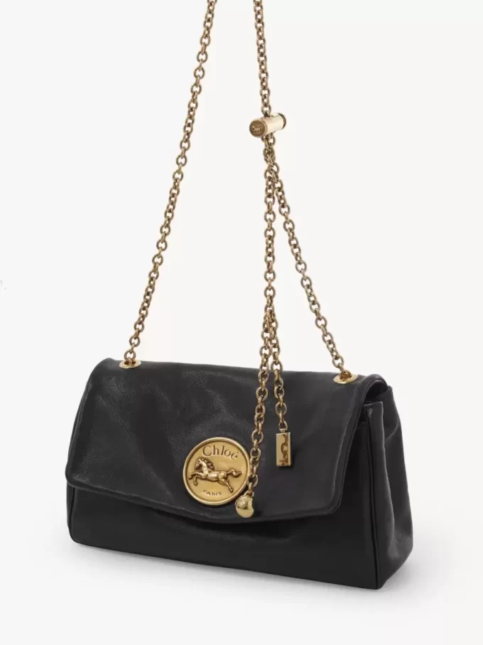 Bolso de hombro Chloé Heritage en piel granulada Bolso de hombro Chloé Heritage en piel granulada
