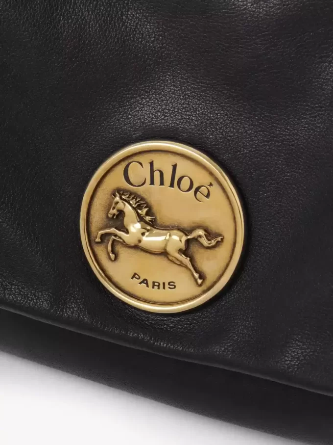 Bolso de hombro Chloé Heritage en piel granulada Bolso de hombro Chloé Heritage en piel granulada