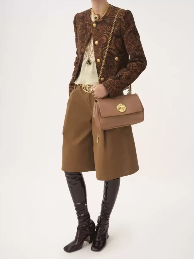 Bolso de hombro Chloé Heritage en piel granulada Bolso de hombro Chloé Heritage en piel granulada