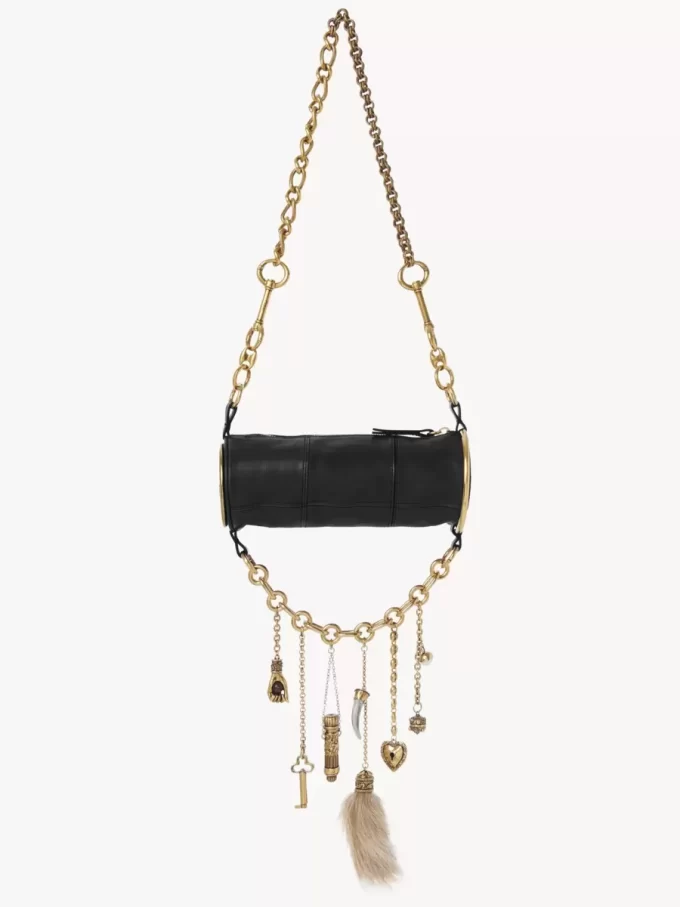 Bolso de hombro Château Treasures en piel granulada Bolso de hombro Château Treasures en piel granulada