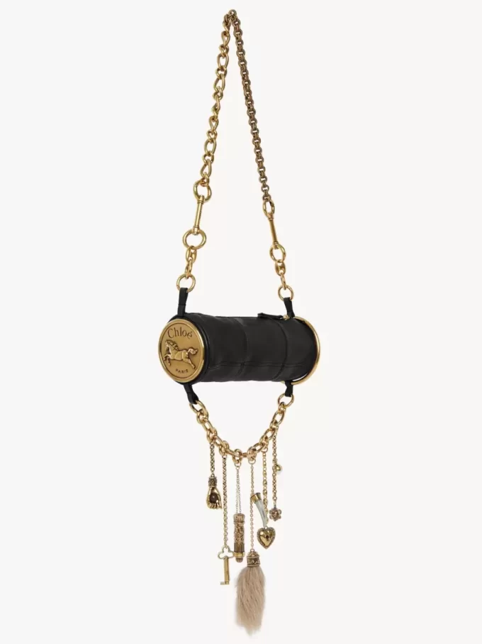 Bolso de hombro Château Treasures en piel granulada Bolso de hombro Château Treasures en piel granulada