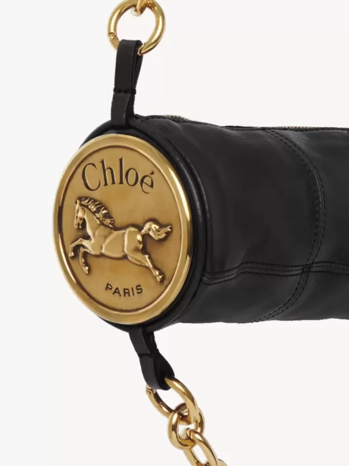 Bolso de hombro Château Treasures en piel granulada Bolso de hombro Château Treasures en piel granulada