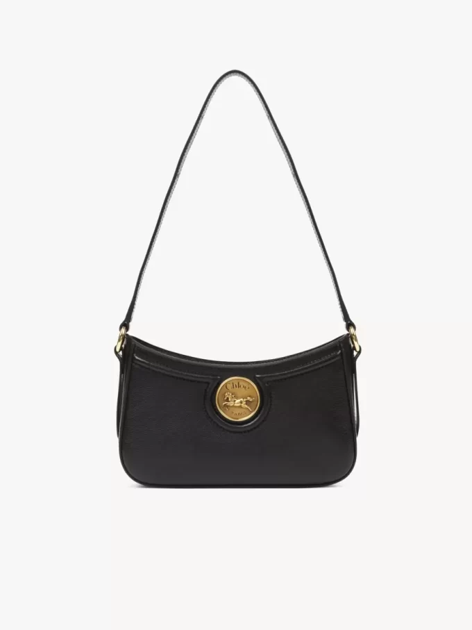 Bolso de hombro Horse Medal en piel granulada Bolso de hombro Horse Medal en piel granulada