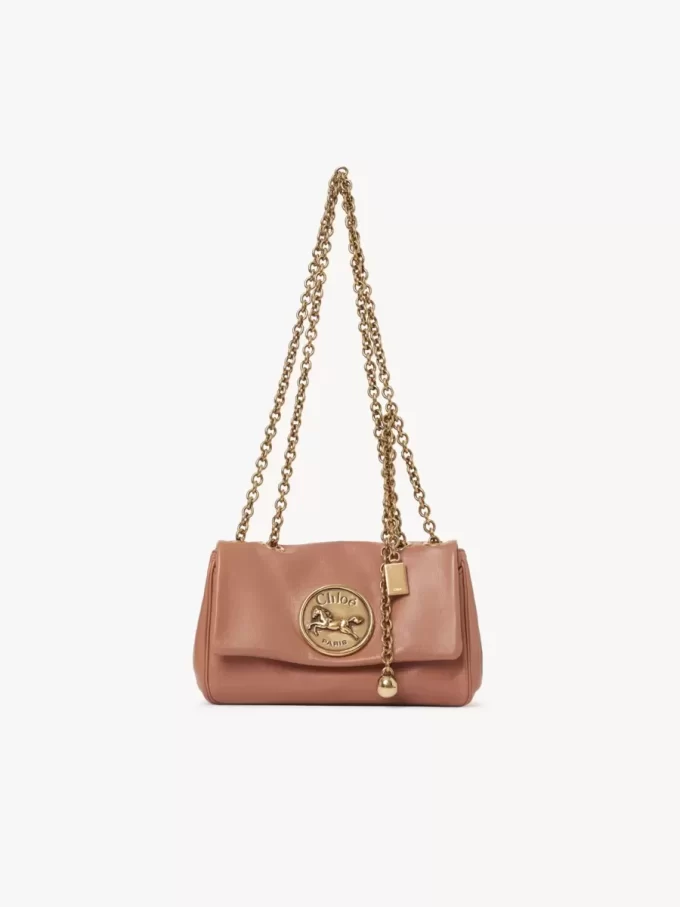 Bolso de hombro pequeño Chloé Heritage de piel granulada Bolso de hombro pequeño Chloé Heritage de piel granulada