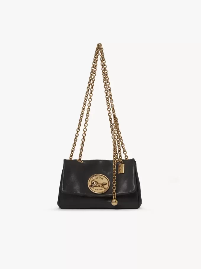Bolso de hombro pequeño Chloé Heritage de piel granulada Bolso de hombro pequeño Chloé Heritage de piel granulada