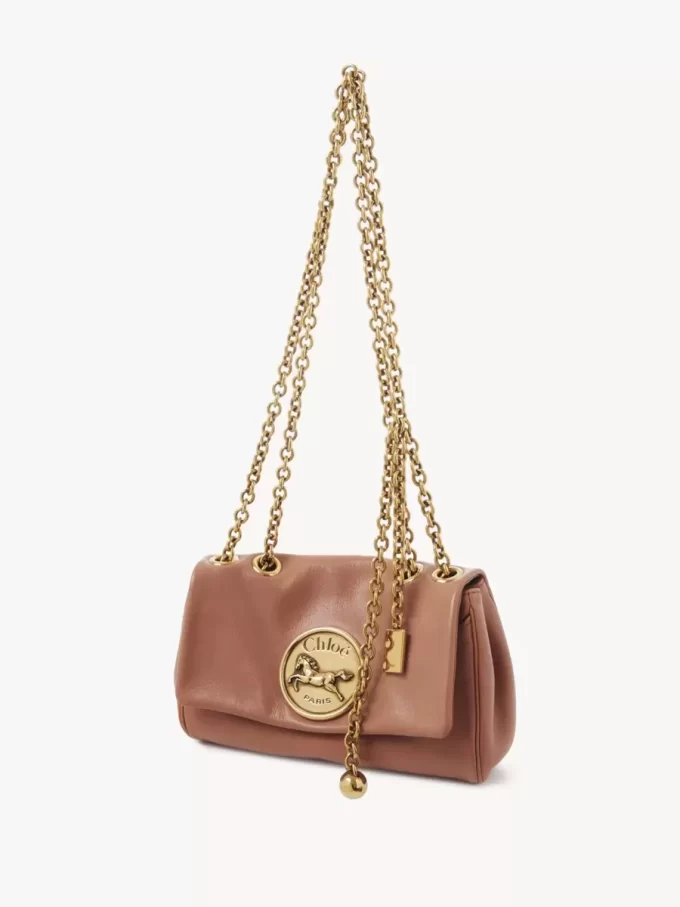 Bolso de hombro pequeño Chloé Heritage de piel granulada Bolso de hombro pequeño Chloé Heritage de piel granulada