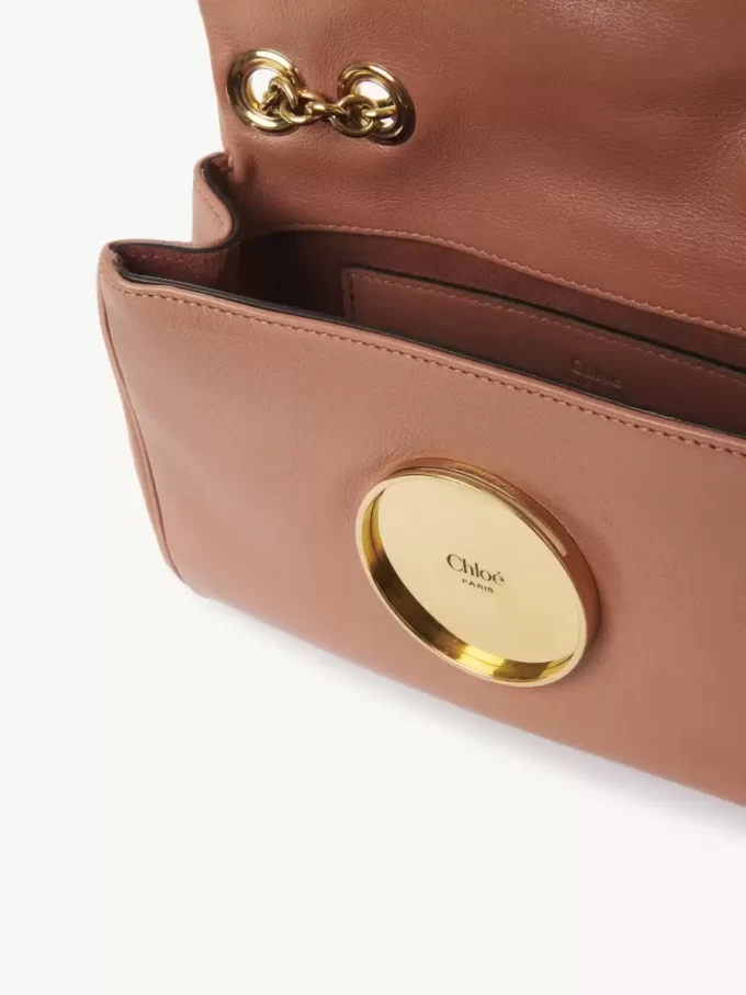 Bolso de hombro pequeño Chloé Heritage de piel granulada Bolso de hombro pequeño Chloé Heritage de piel granulada