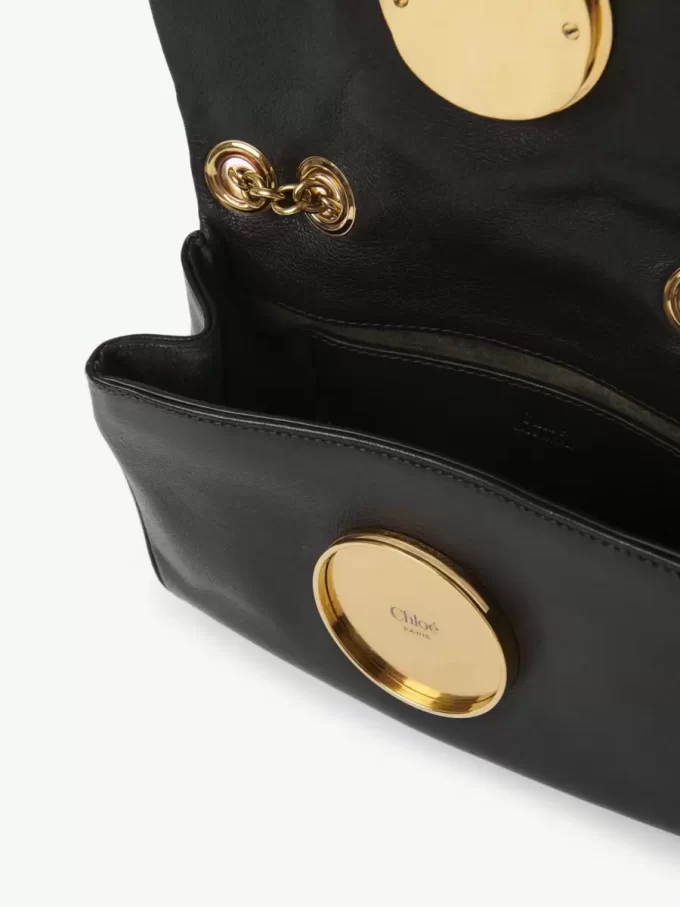 Bolso de hombro pequeño Chloé Heritage de piel granulada Bolso de hombro pequeño Chloé Heritage de piel granulada