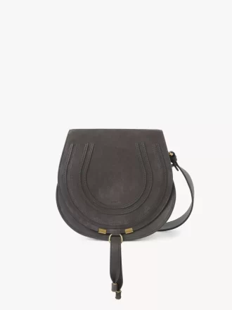 Bolso de sillín Marcie en piel de ante Bolso de sillín Marcie en piel de ante