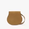Bolso de sillín Marcie en piel de ante Bolso de sillín Marcie en piel de ante