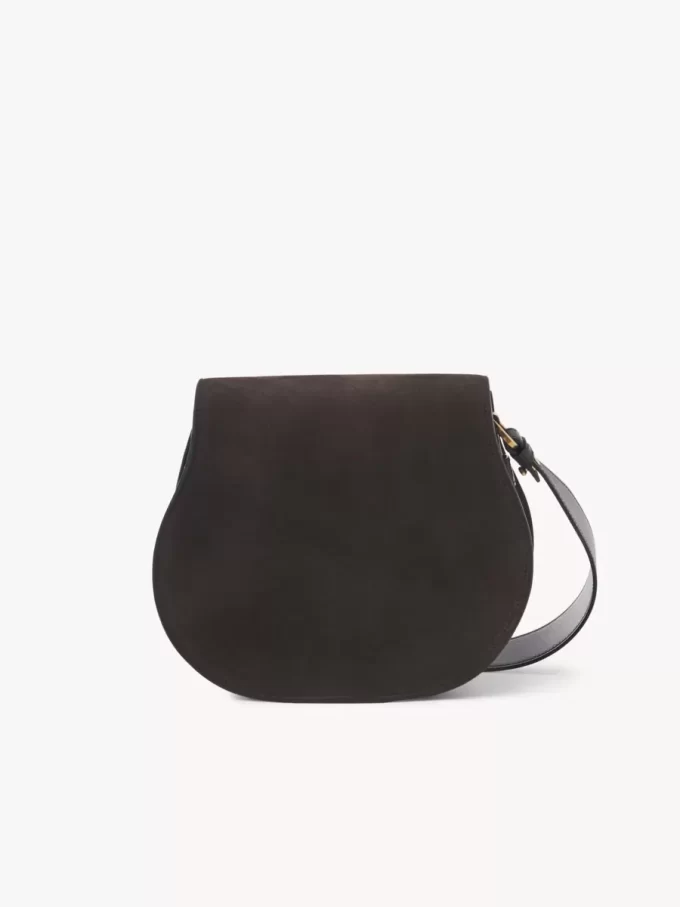Bolso de sillín Marcie en piel de ante Bolso de sillín Marcie en piel de ante