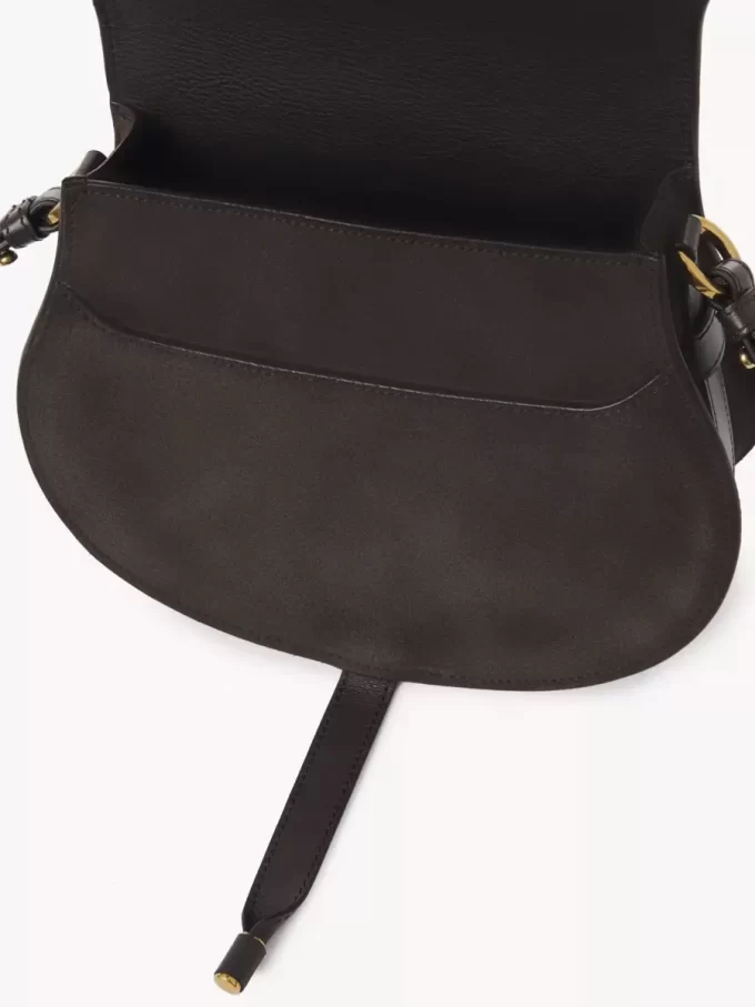 Bolso de sillín Marcie en piel de ante Bolso de sillín Marcie en piel de ante