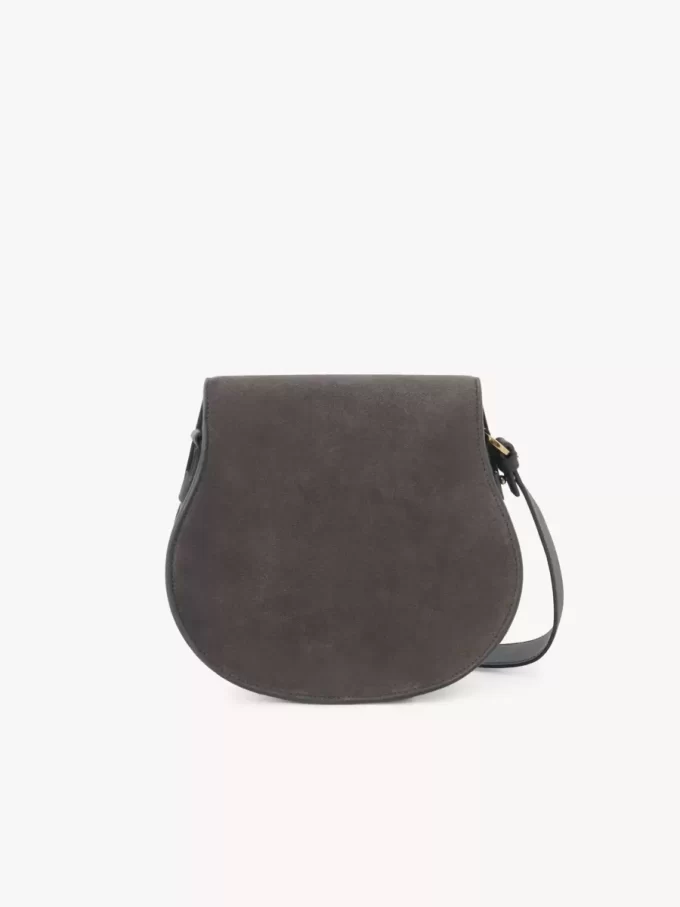 Bolso de sillín Marcie en piel de ante Bolso de sillín Marcie en piel de ante