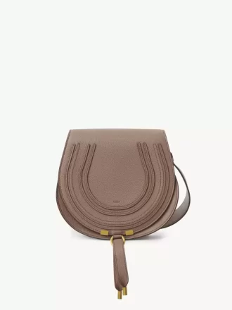 Bolso de sillín Marcie en piel granulada Bolso de sillín Marcie en piel granulada
