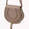 Bolso de sillín Marcie en piel granulada Bolso de sillín Marcie en piel granulada