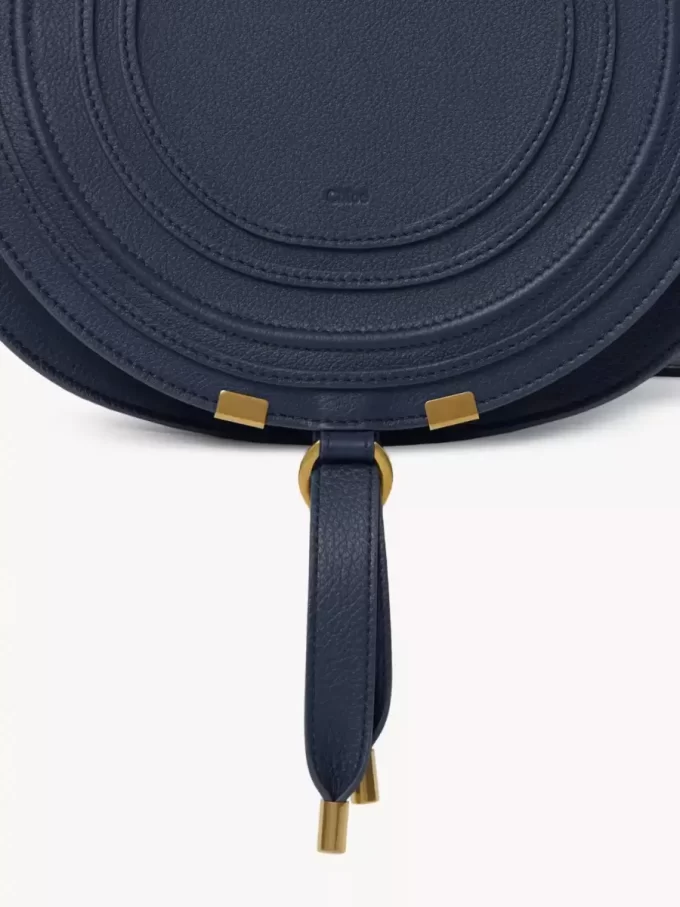 Bolso de sillín Marcie en piel granulada Bolso de sillín Marcie en piel granulada
