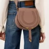 Bolso de sillín Marcie en piel granulada Bolso de sillín Marcie en piel granulada