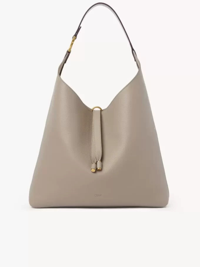 Bolso hobo Marcie en piel granulada Bolso hobo Marcie en piel granulada