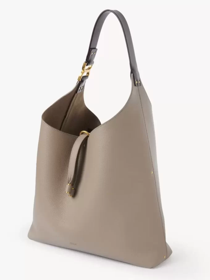 Bolso hobo Marcie en piel granulada Bolso hobo Marcie en piel granulada