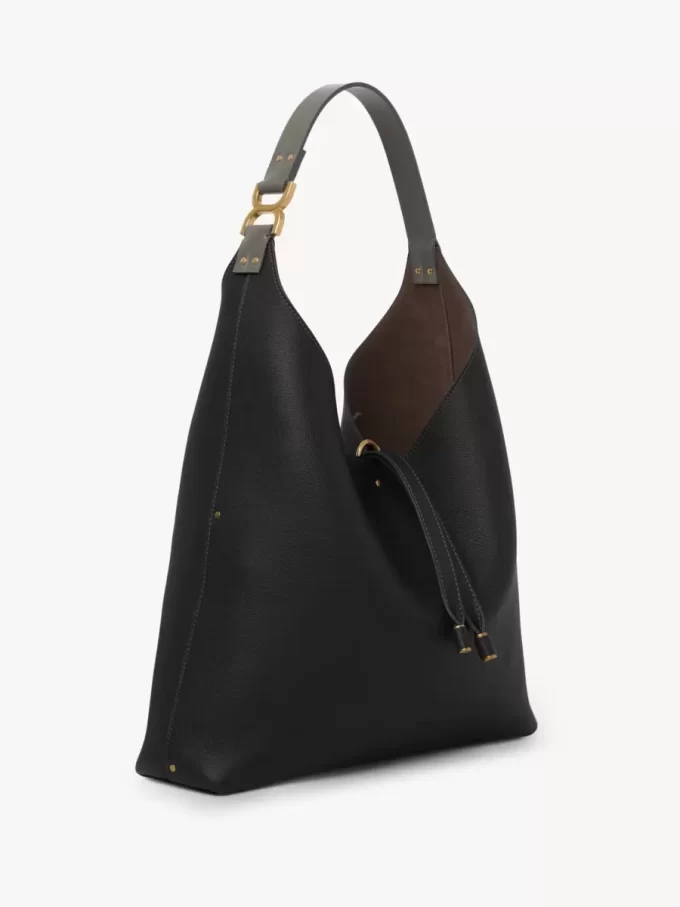 Bolso hobo Marcie en piel granulada Bolso hobo Marcie en piel granulada